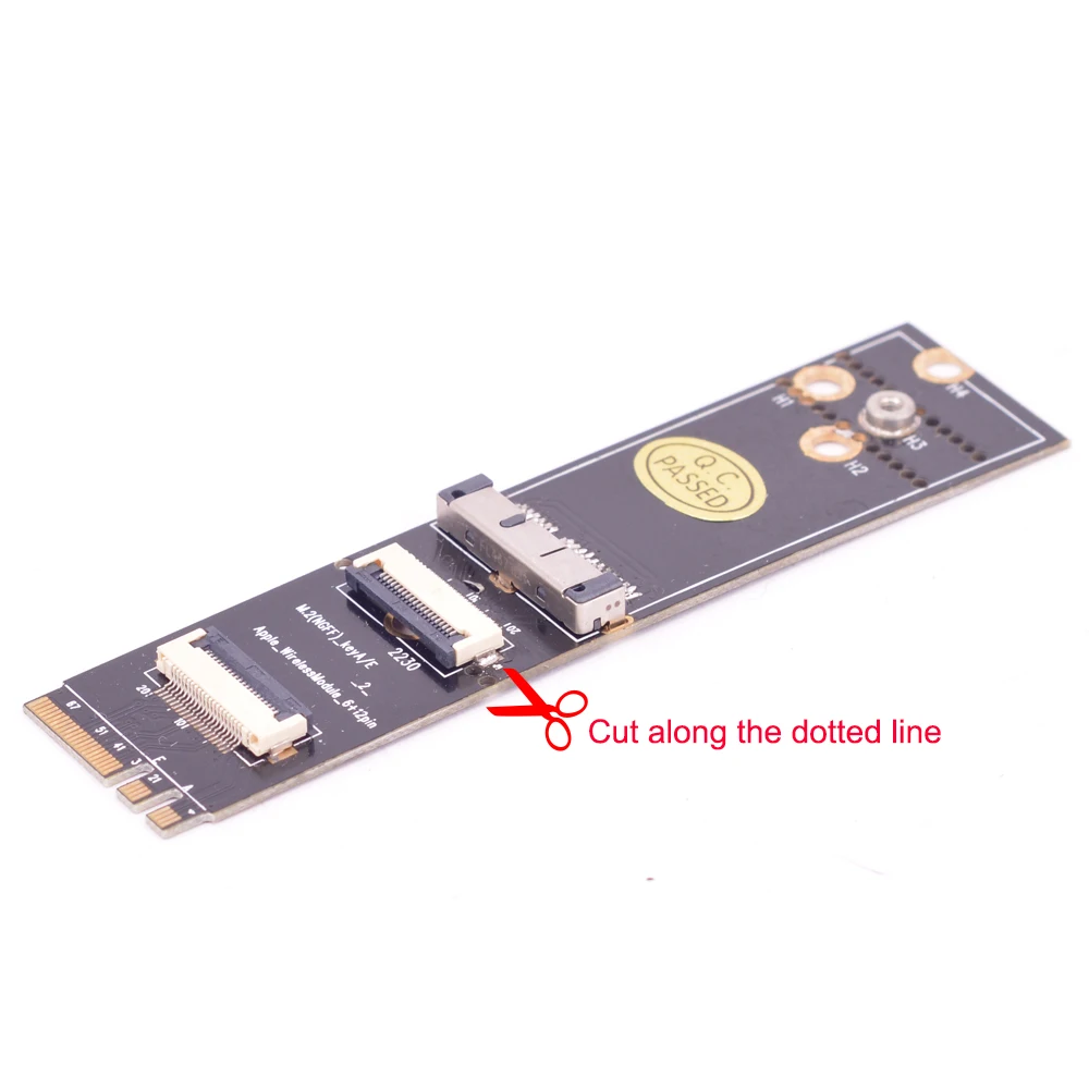 Een/E Key Ngff M.2 Adapter Voor Macbook BCM94360CS2 BCM943602CS BCM94360CD BCM943602CDP BCM94360CSAX Wifi Draadloze Netwerkkaart