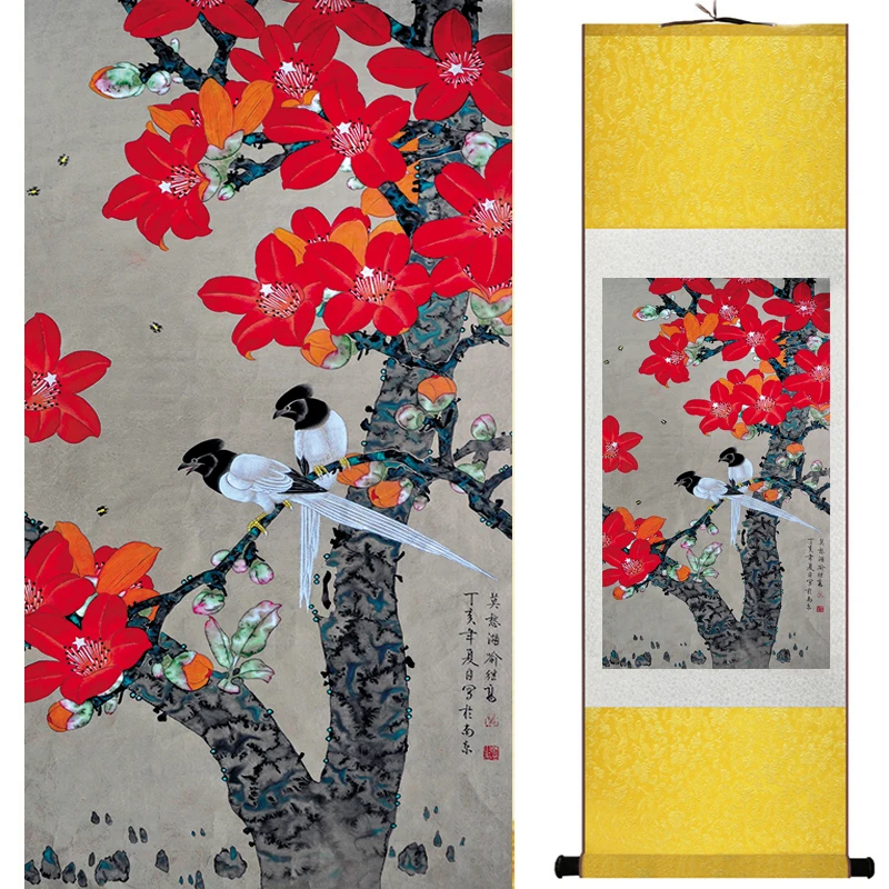 Birds and flower  painting   Chinese wash painting home decoration painting Chinese traditional art panting  19040202