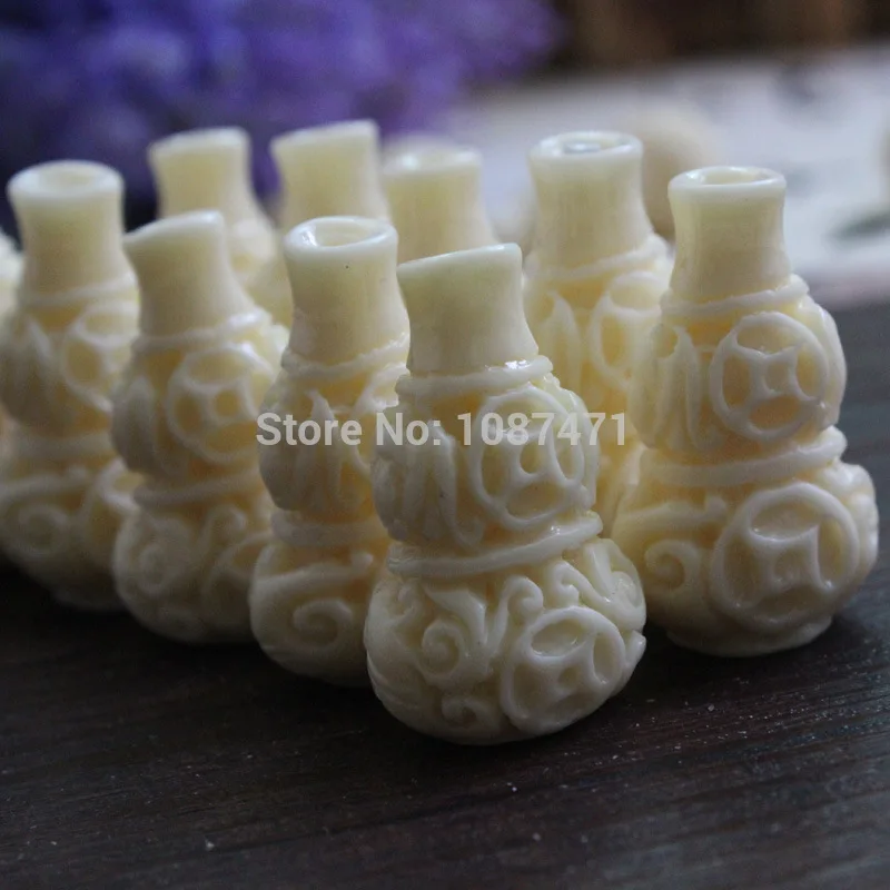 15pcs Ivory gourd DIY jewelry accessories bracelet accessories Decoration Crafts 17mm