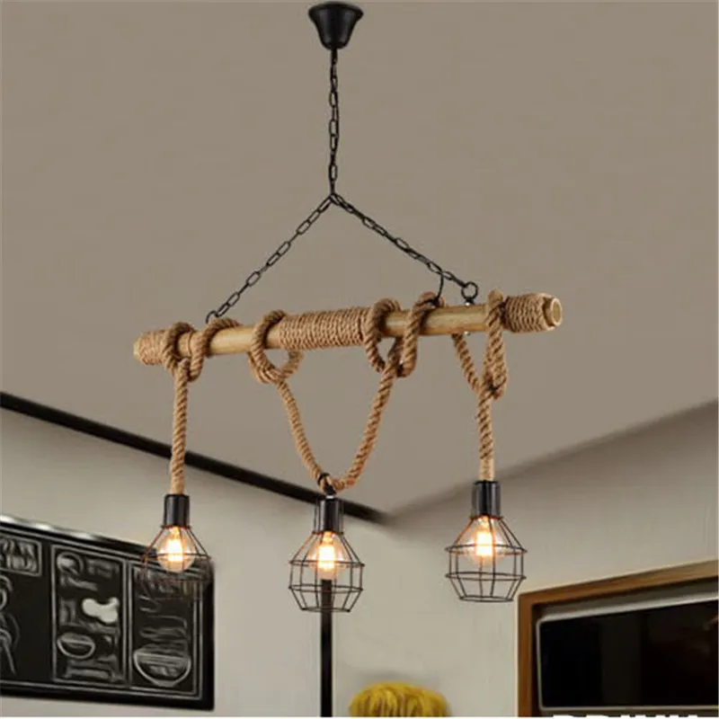 

Retro chandeliers European country twine chandelier shop coffee shop engineering chandelier restaurant industrial chandelier