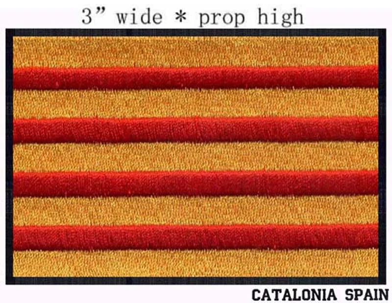 Catalonia Flag Spain embroidery patch 3\