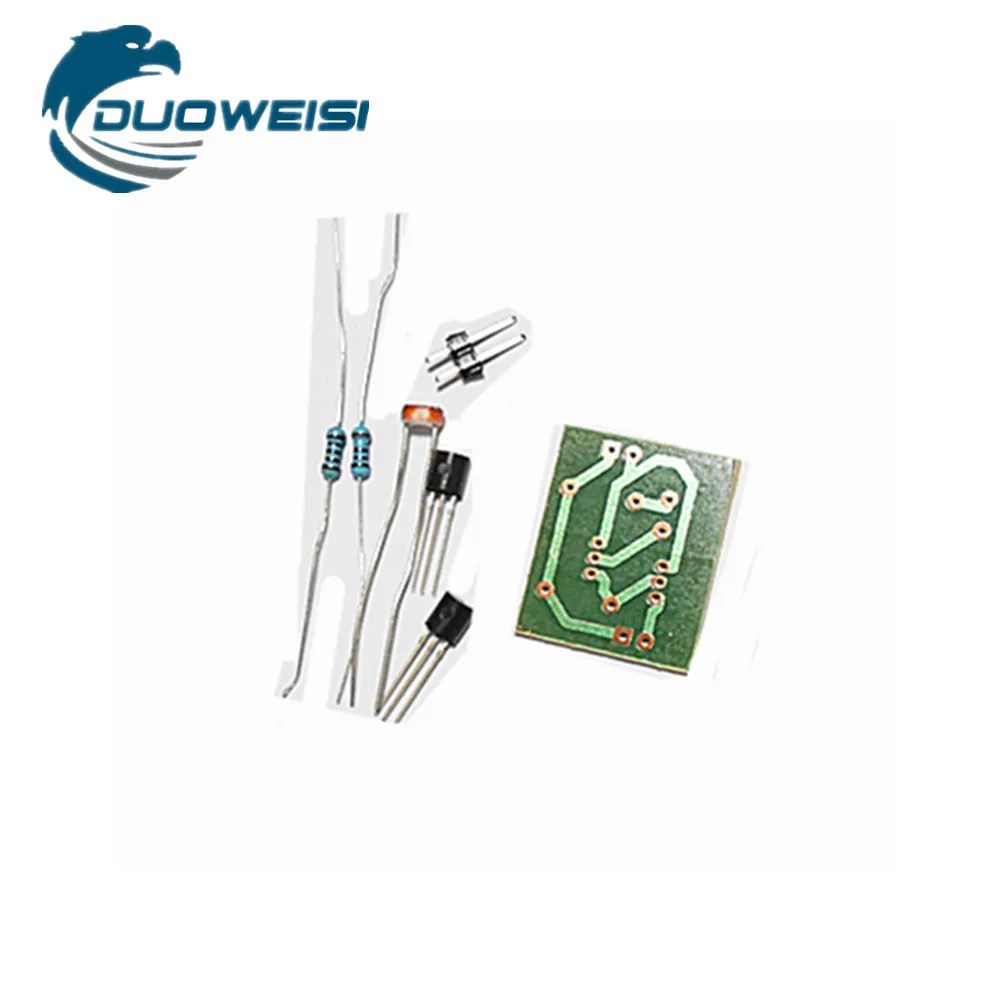 쉬운 조명 제어 센서 스위치 키트 사진 저항 + 트랜지스터/초보자용, DIY 전자 생산