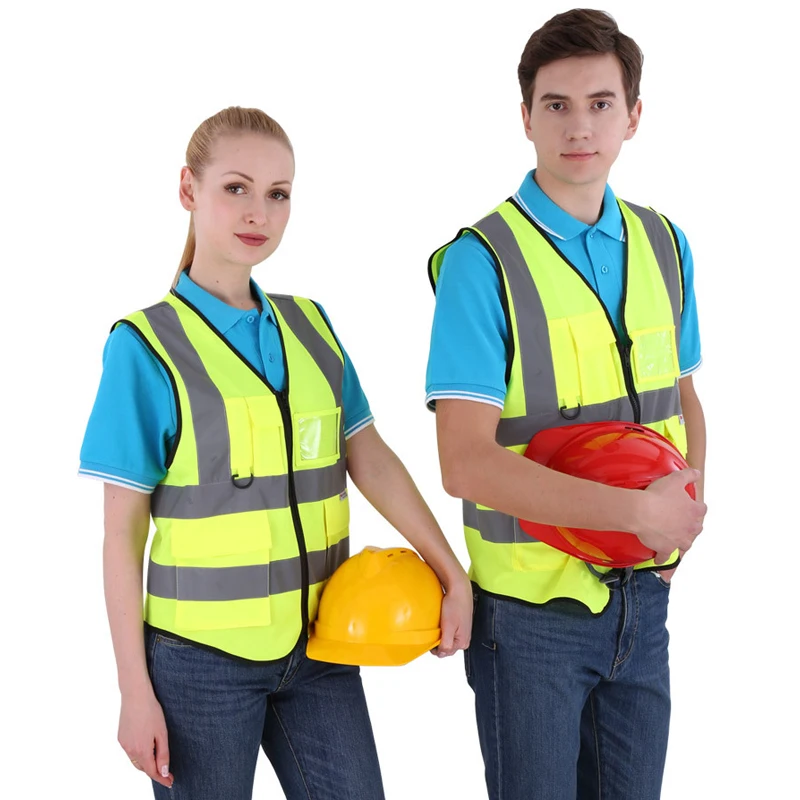 Reflective Vest Outdoor Riding Safety Sanitation Workers Clothing Traffic Car Vests High Visibility Fluorescent Yellow Coat