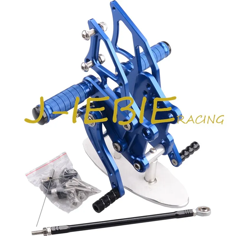 CNC Racing Rearset Adjustable Rear Sets Foot pegs Fit For Kawasaki NINJA EX300 300R 2013 2014 2015 BLUE