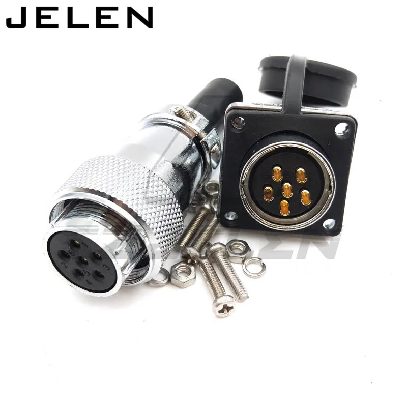 WS16 connector 2 3 4 5 6 7 8 9pin Connector plug(female) and socket(Male), Waterproof and dustproof connector