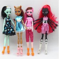 High Quality Fasion Monster Dolls Draculaura/Clawdeen Wolf/ Frankie Stein / Black WYDOWNA Spider Moveable Body Girls Toys