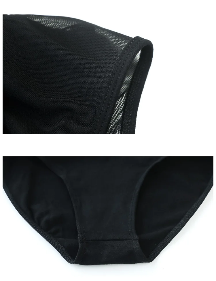 Ballett-Trikots für Damen, Erwachsene, mit Mesh-Einsätzen, 3/4-Ärmel, Tanz-Bodysuit, schwarze Gymnastik-Trikots, Baumwoll-Spandex-Ballett-Bodysuits – Detail 11