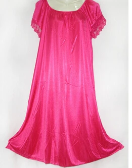 Camisolas de seda com gola redonda feminina, manga curta, pijamas de renda, moda feminina, vestuário doméstico, venda quente, nova chegada, 2014