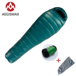 AEGISMAX M3 Series Outdoor Camping Hiking keep Warm White Goose Down winter Mummy Sleeping Bag