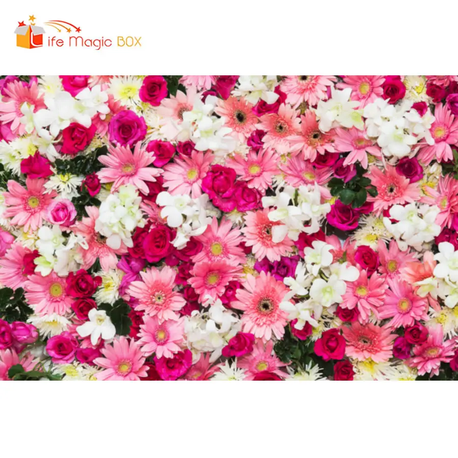Fondo de caja mágica de vida, flor para telón de fondo de mariposa y fotografía, boda, fiesta de cumpleaños, fotomatón