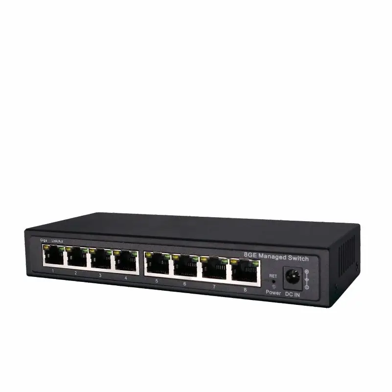 8 Port Gigabit Managed Switch  Managed Ethernet Switch with 8 port 10/100/1000M VLAN