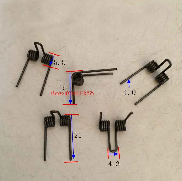 

12pcs Spring steel torsion springs 1.0mm wire tensioning torsion spring