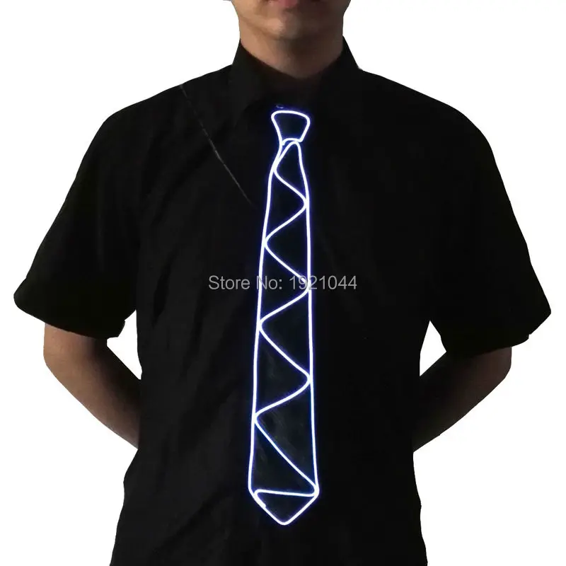 

20pieces Blinking Necktie Energy saving Flexible Glow Party Decoration with DC-3V Steady on Inverter