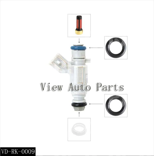 1000 sets Fuel Injector Repair Kits Fit For Cadillac Car including micro filter rubber oring seals VD-RK-0009