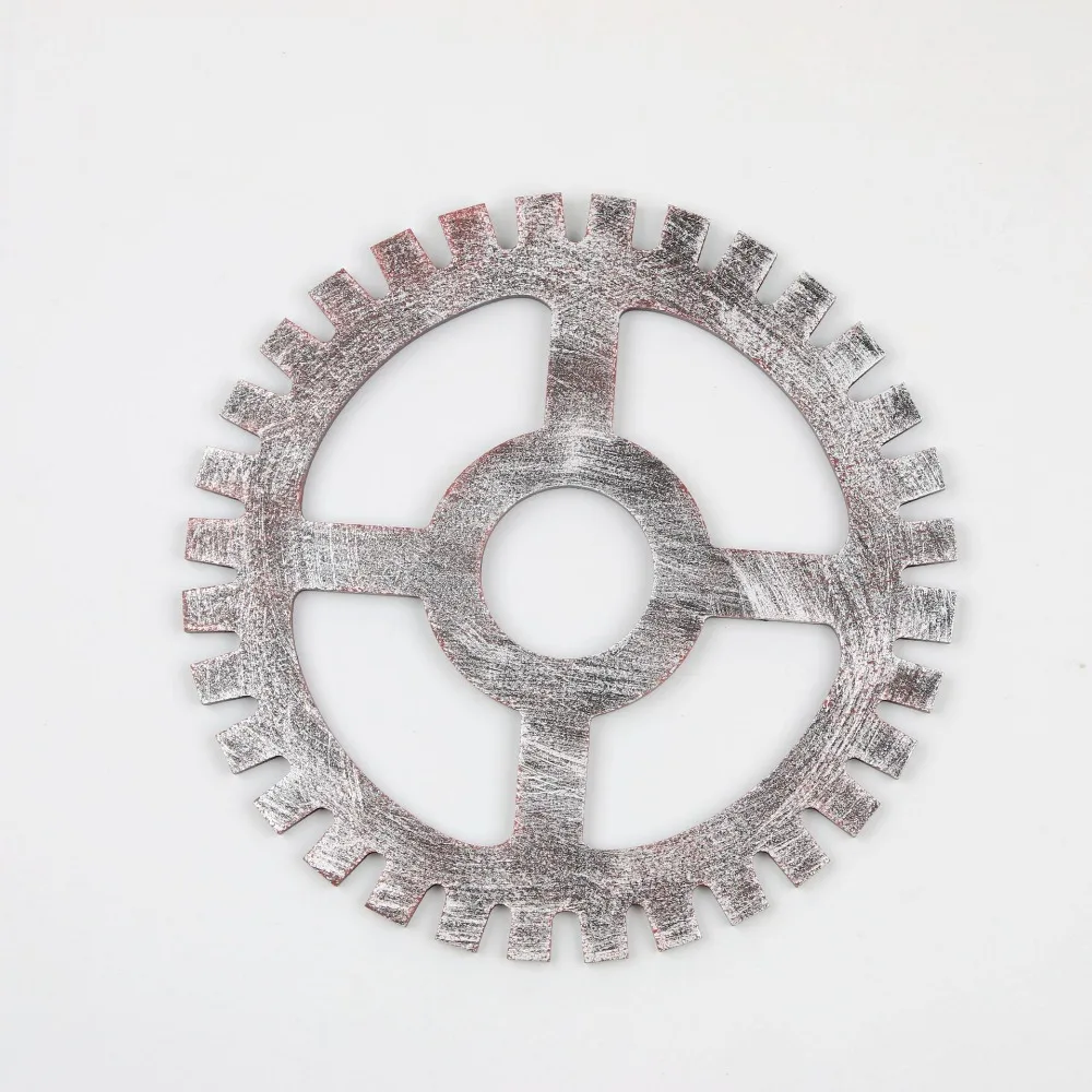 1PC 3D Creative Wooden Hanging Wall Gear Home Decor Living Room Steampunk Gears Cogs Geometric Machine Vinyl Decal JL 292