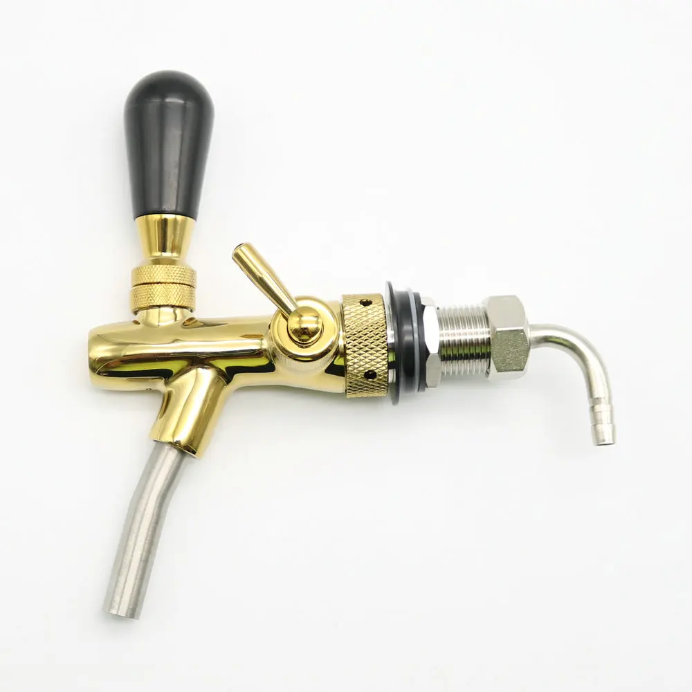 

New homebrew kegging beer tap for beer kegs,Flow Control beer faucet,homebrew making tap,brass draft beer tap Gold