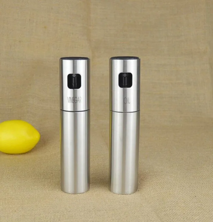 2pcs/set thick barbecue oil vinegar injector Kitchen leakproof tank atomizer spray vinegar oil bottle