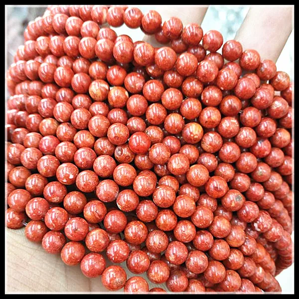 Sponge Red Coral Loose Beads DIY Accessories For Fashion Jewelry Designs Size 6MM 8MM 10MM12MM 14MM 16MM Round Ball