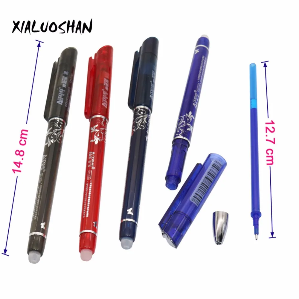 5 Pcs Erasable Gel Pen Refills Is Red Blue Ink Blue And Black A Magical Writing Neutral Pen Office School Supplies