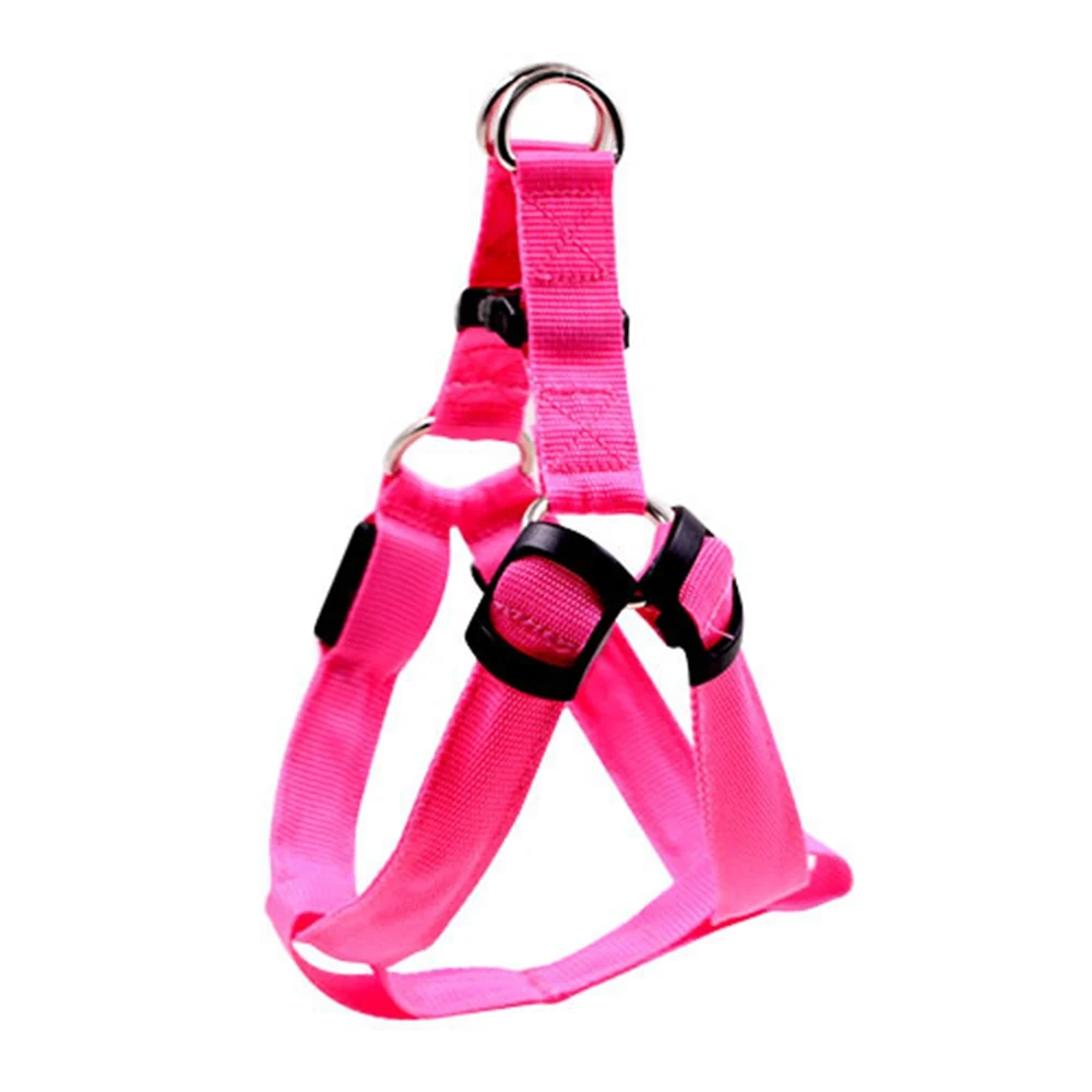 Pet Dog Safety Chest Strap Harness LED Light Flashing USB Rechargeable XS/S/M/XL