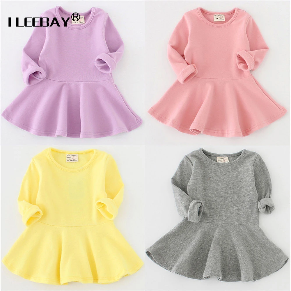 

Осеннее платье для маленьких девочек, платья принцессы с длинным рукавом и оборками для новорожденных, осенняя и зимняя одежда для маленьких девочек