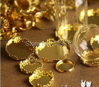 

Free ship! 100pcs/lot gold color Pendants setting base/blank jewelry findings 12mm,15mm,20mm,25mm to select (price is only base)