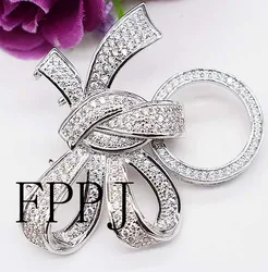 one pcs white yellow golden knoted plated knot shape Jewelry Clasp MORE string wholesale lock hook FPPJ FPPJ