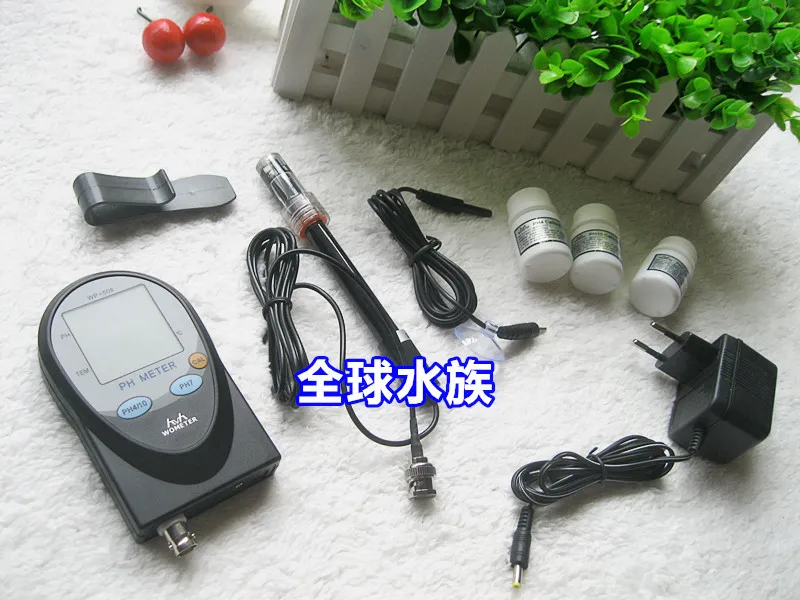 Digital 2 in 1 pH temperature Aquarium Controller BNC Dual Display Electrodes mV CO2 O3, ph meter, WP-508 + FREE SHIPPING