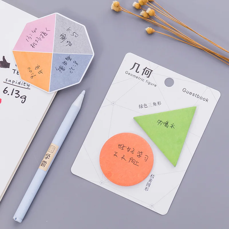 1 Máy Tính Kawaii Hình Dạng Hình Học Màu Sắc Thông Điệp Hương Giấy Dán Ghi Chú Memo Pad Hàn Quốc Văn Phòng Phẩm Đồ Dùng Học Tập Quy Hoạch Miếng Dán