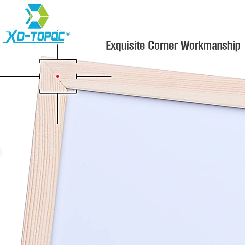 60*90cm Whiteboard Pine Wood Frame White Boards Message Board Dry Eraser Easily WriteOffice Supplier with Free Accessories