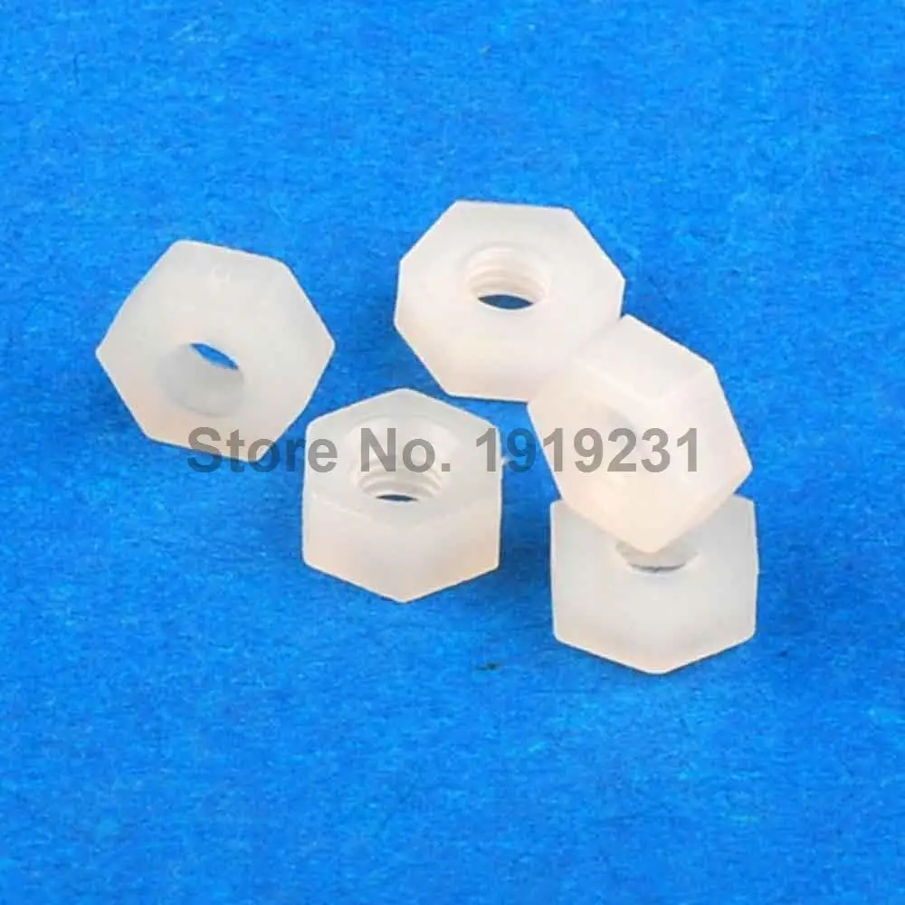 100 Uds. M3 tuerca de plástico