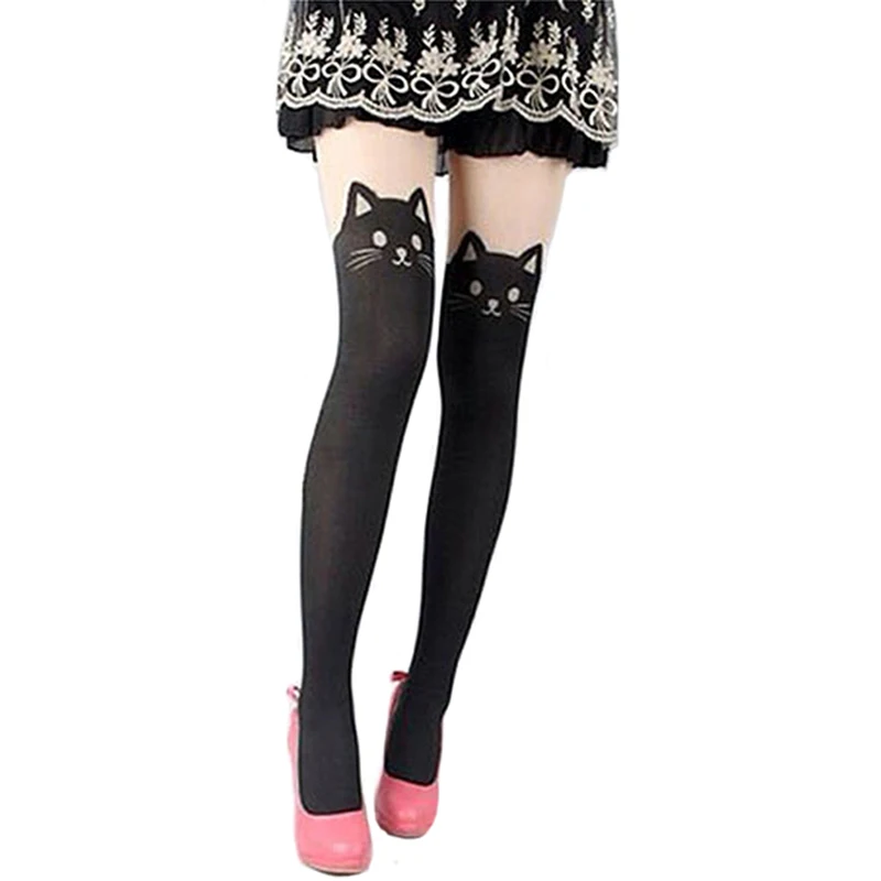 

Girl's Sheer Pantyhose Sexy Tights Cute Cat Tail Collants Lolita Hosiery Collant Fille Women Medias Mujer Strumpfhose