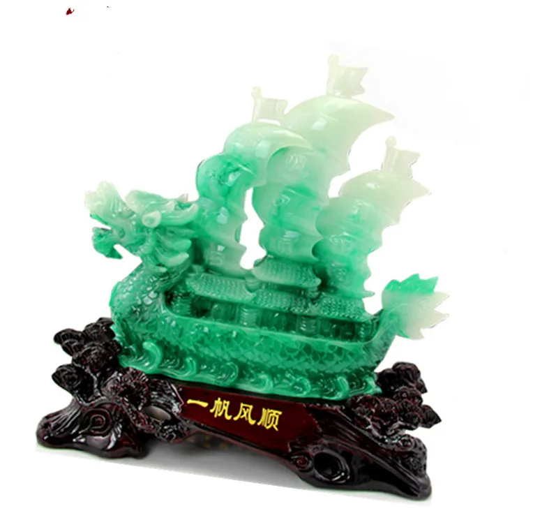 Big size!!!!!  Plain sailing dragon boat handicrafts. Set up a gift home living room desk ship decoration