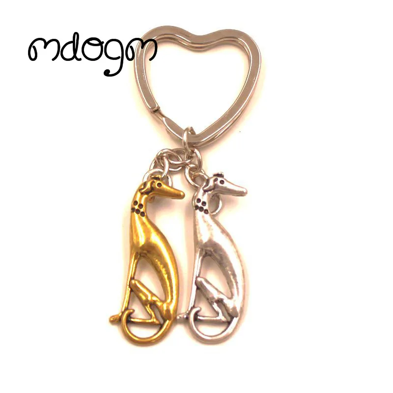 New Cute Greyhound Dog Animal Purse Handbag Charm Metal Pendant Keychain For Bag Car Women Men Girls Boys Love Jewelry K136