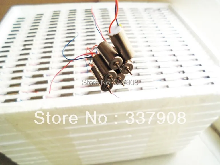 10pcs 6*14mm Weili V911 High Magnetic Coreless Motor 4.2V/0.12A/46500RPM For Remote Control Aircraft/Quadcopters Tail Motor