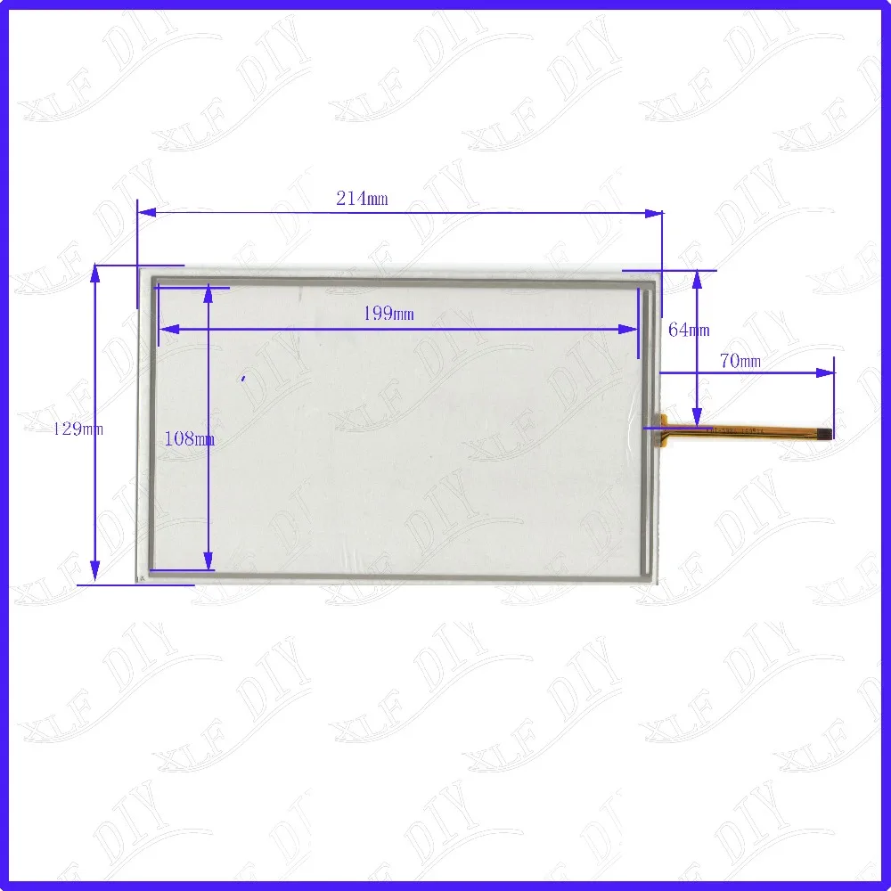 

ZhiYuSun 214*129 Touch screen sensor KDT-5986 214mm*129mm for For industrial control Resistance screen 9inch 4lines