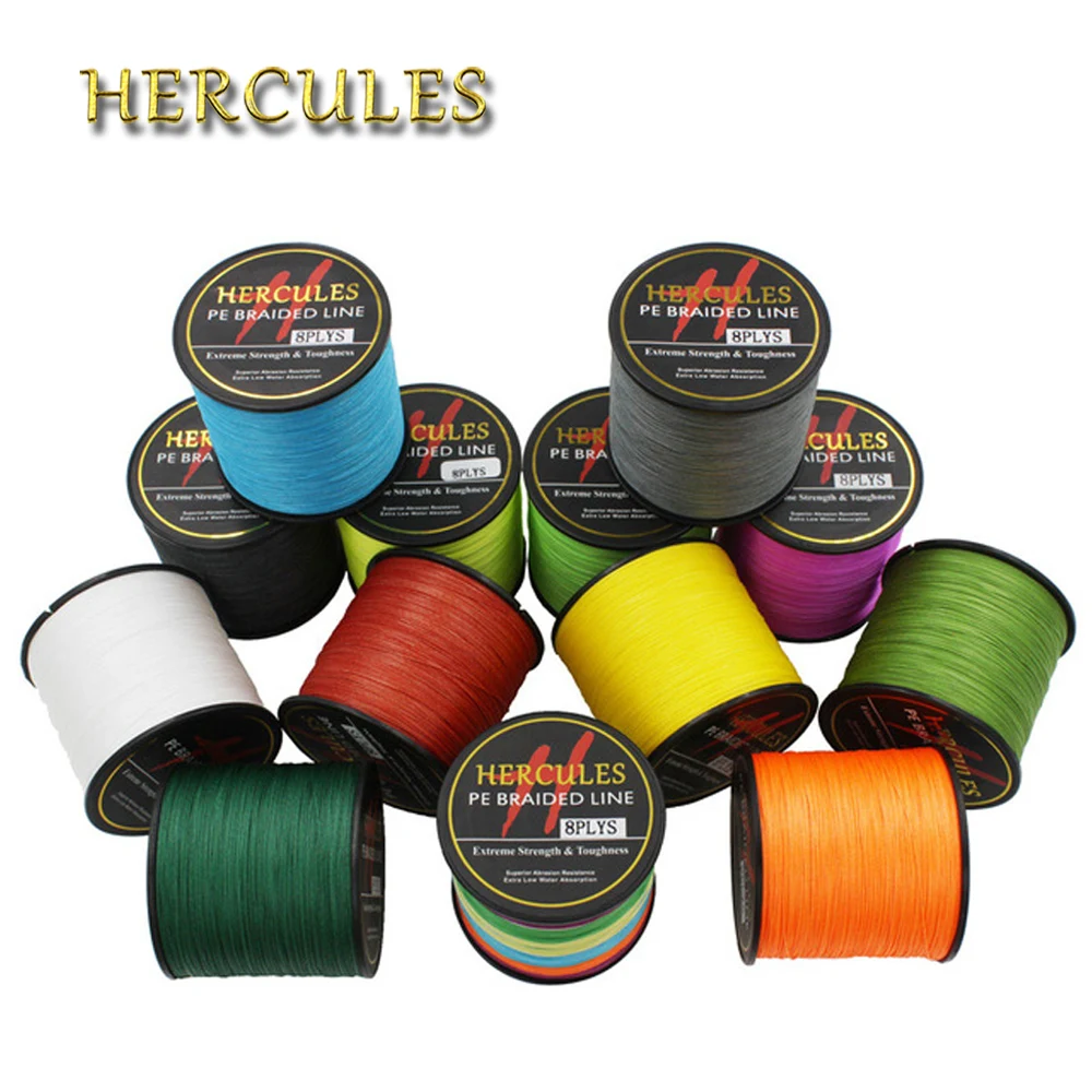 Hercules 10LB-300LB 500M herkules100 % PE Extreme 8 nici pleciony żyłka morze morskie wędkowanie splot