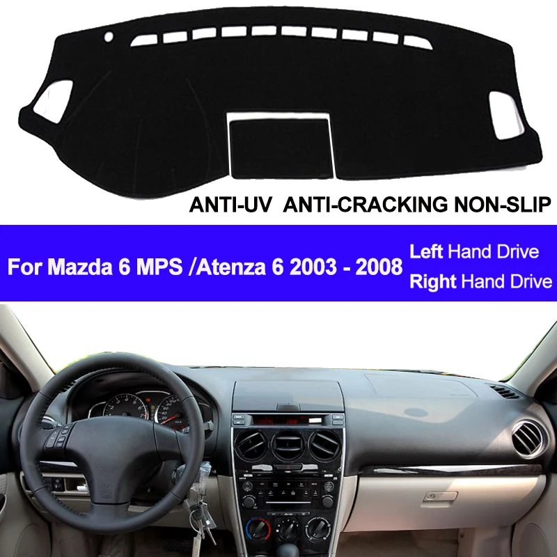 2 Layer Car Inner Dashboard Cover Sun Shade Pad For Mazda 6 MPS / Atenza 6 Mazdaspeed 2003 2004 2005 2006 2007 2008 Dashmat Pad