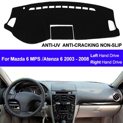 2 Layer Car Inner Dashboard Cover Sun Shade Pad For Mazda 6 MPS / Atenza 6 Mazdaspeed 2003 2004 2005 2006 2007 2008 Dashmat Pad
