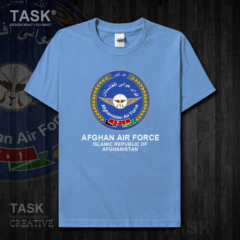 Air Force Afghanistan Afghan AFG Islam Pashto cotton t shirt new Tops Short sleeve Fashion country  Tactical Military 01