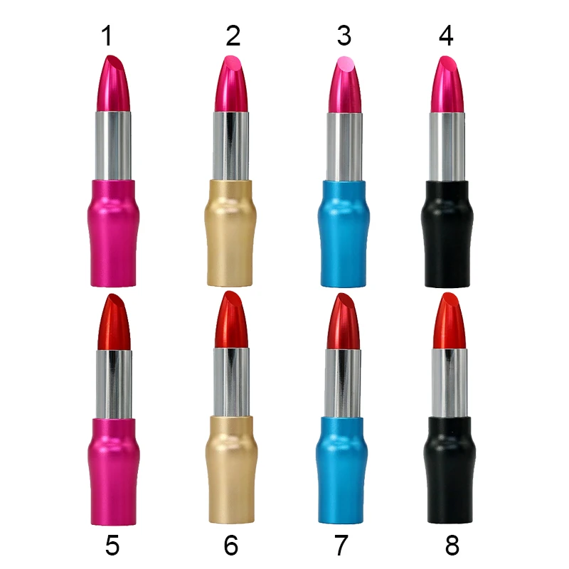 ความจุจริง 32GB Pendrive โลหะลิปสติกแฟลชไดรฟ์ USB 4GB 8GB 16GB 32GB 64GB pendriveThumb ไดรฟ์ Card Memory