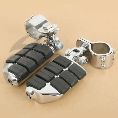 Motorcycle Chrome Dually Highway FootPegs Footrest For Harley 25mm 30mm 35mm Honda GoldWing GL1500 GL1100 GL1200 YAMAHA XV250