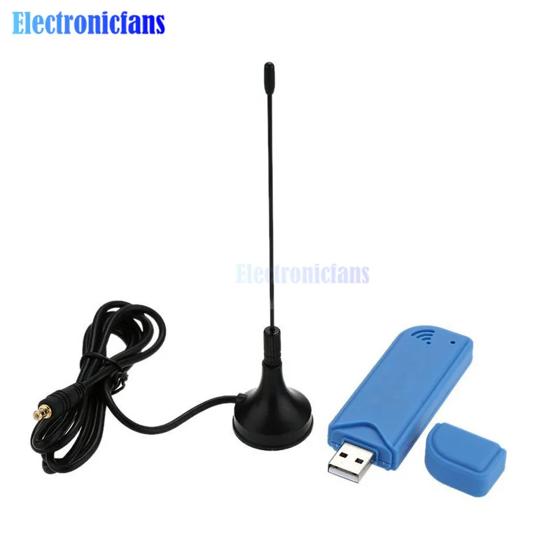 Mini Video Equipment Dongle DVB-T+DAB+FM RTL2832U+R820T2 Digital USB 2.0 TV Stick Support SDR Tuner Receiver+Antenna