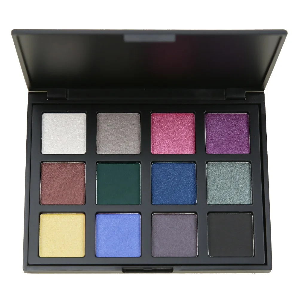 12 Color Shimmer Nature Glow Eyeshadow Palette Portable Makeup Cosmetics Nude Eye Shadow powder Waterproof Makeup Set