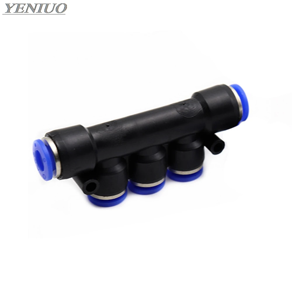 

PKG" Pneumatic Multiple Connector Quick Fitting Pneumatic Connector Push In Fit For Air PK4 6 8 10 12mm