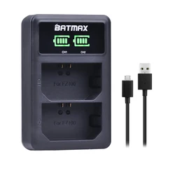 Batmax NP-FZ100 LED Display USB Dual Charger for Sony Alpha9,A9 A9R BC-QZ1,a7 iii, a7R iii,A6600,A6700 Camera Battery