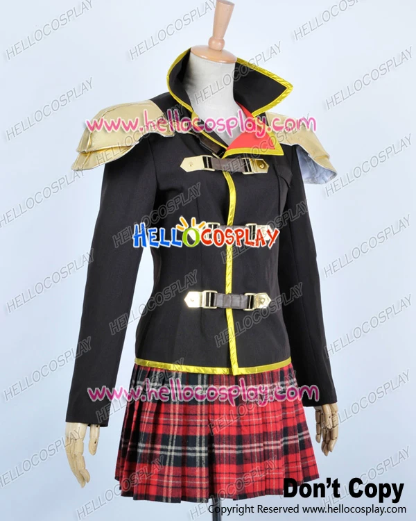 Final Fantasy Type 0 Cosplay Whip Wielder Seven Sebun Costume H008