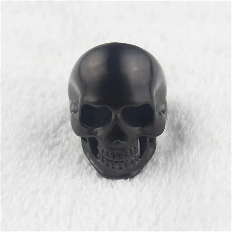 Men\'s Punk Gothic Rock Biker Black Stainless Steel Skull Ring