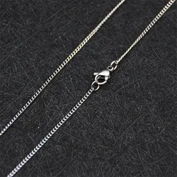 Cheap wholesale 1.9MM Stainless Steel Side Chain Necklace 18-24inches Fashion Gift Jewelry For Woman Fit Pendant drop shpping