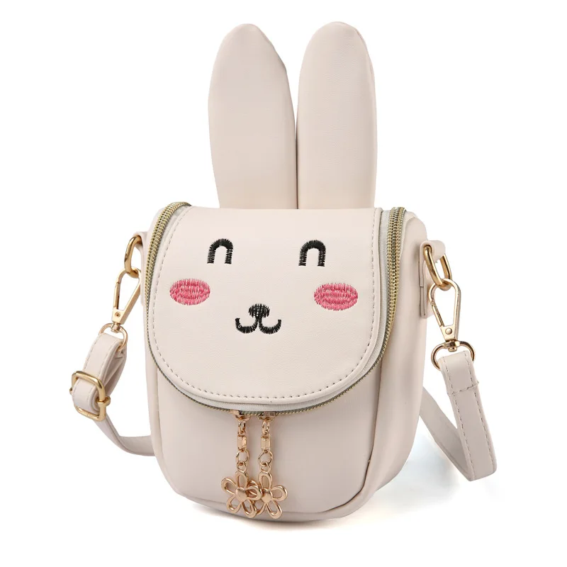 

Women's PU Leather Cute Rabbit Coin Purse Children Wallet Kids Mini Shoulder Crossbody Bag Money Pouch Carteira Bolso for Girls